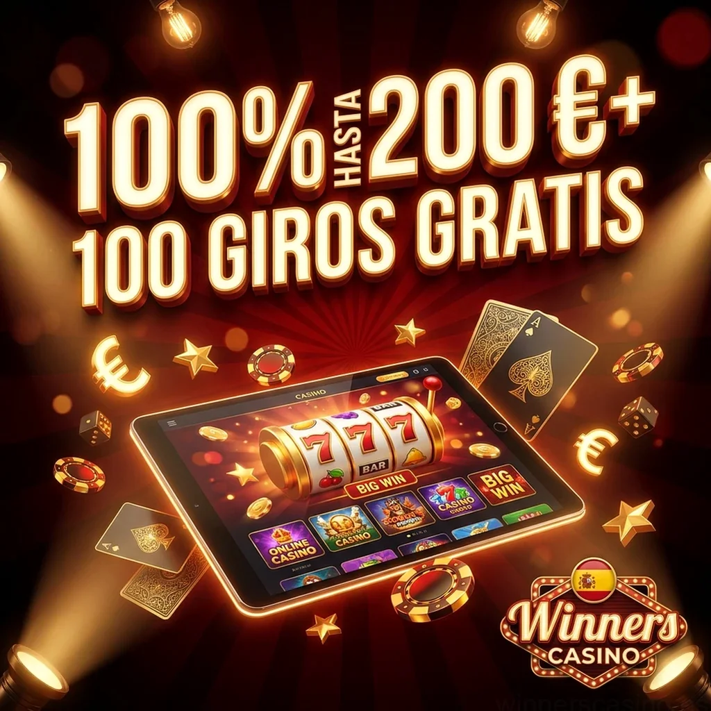 100% HASTA 200 €+ 100 GIROS GRATIS